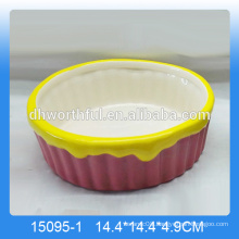 New arrivals,cheap decorative pet food containers with ice cream design